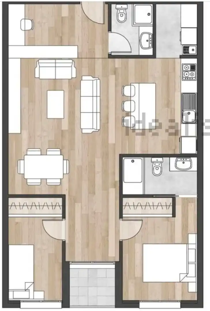 Apartament amb jardí en venda a Paseo Circunvalación