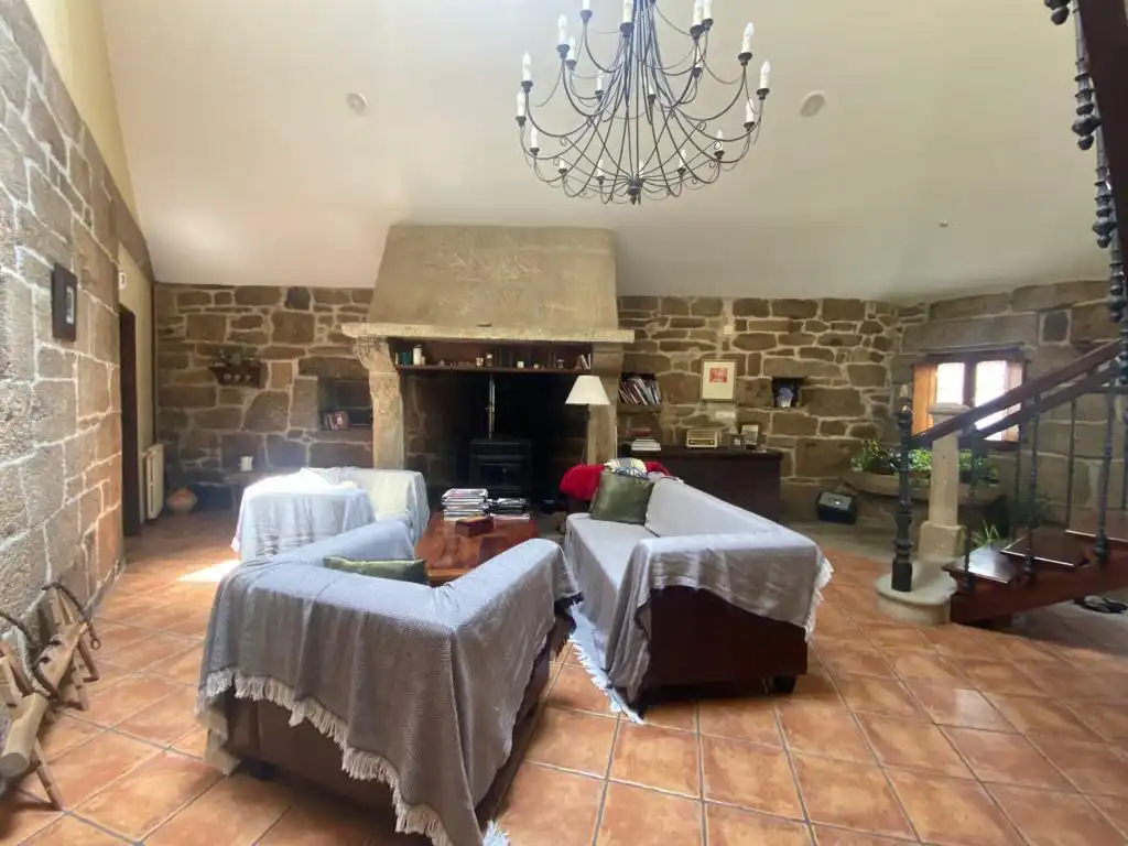 Living room of Country homes for sale in Boborás  with Heating, Private garden and Parquet flooring
