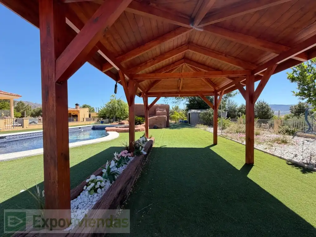 Terraza de Casa o chalet en venta en Jumilla con Jardín privado, Terraza y Piscina