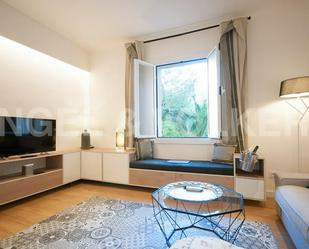 Sala d'estar de Apartament de lloguer en  Barcelona Capital amb Aire condicionat