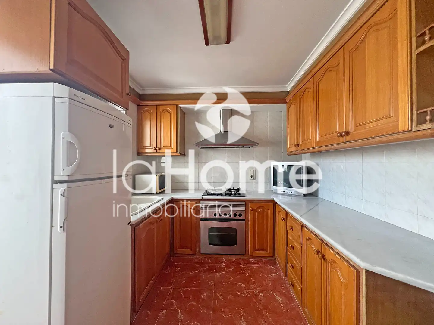 Kitchen of Flat for sale in Gandia  with Air Conditioner, Parquet flooring and Balcony