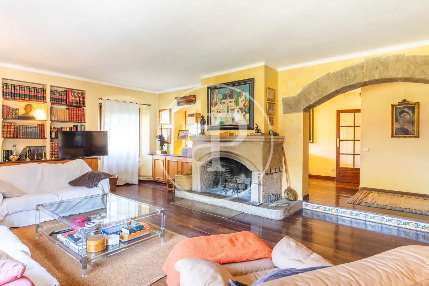 Sala de estar de Casa o chalet en venta en Vilanova del Vallès con Calefacción, Jardín privado y Terraza