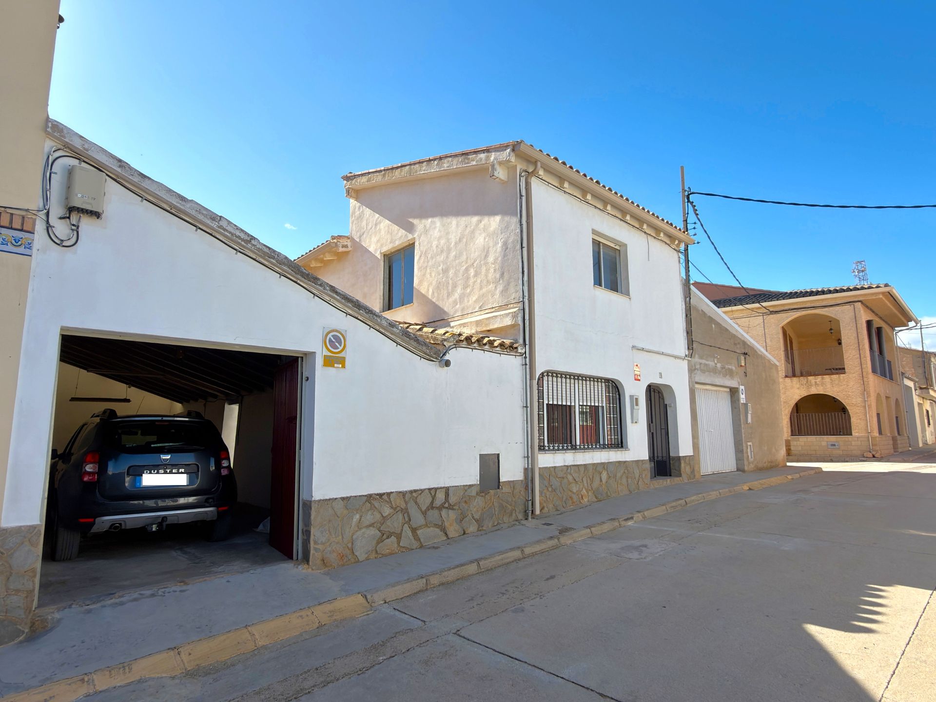 Exterior view of Single-family semi-detached for sale in Turís  with Air Conditioner, Heating and Terrace