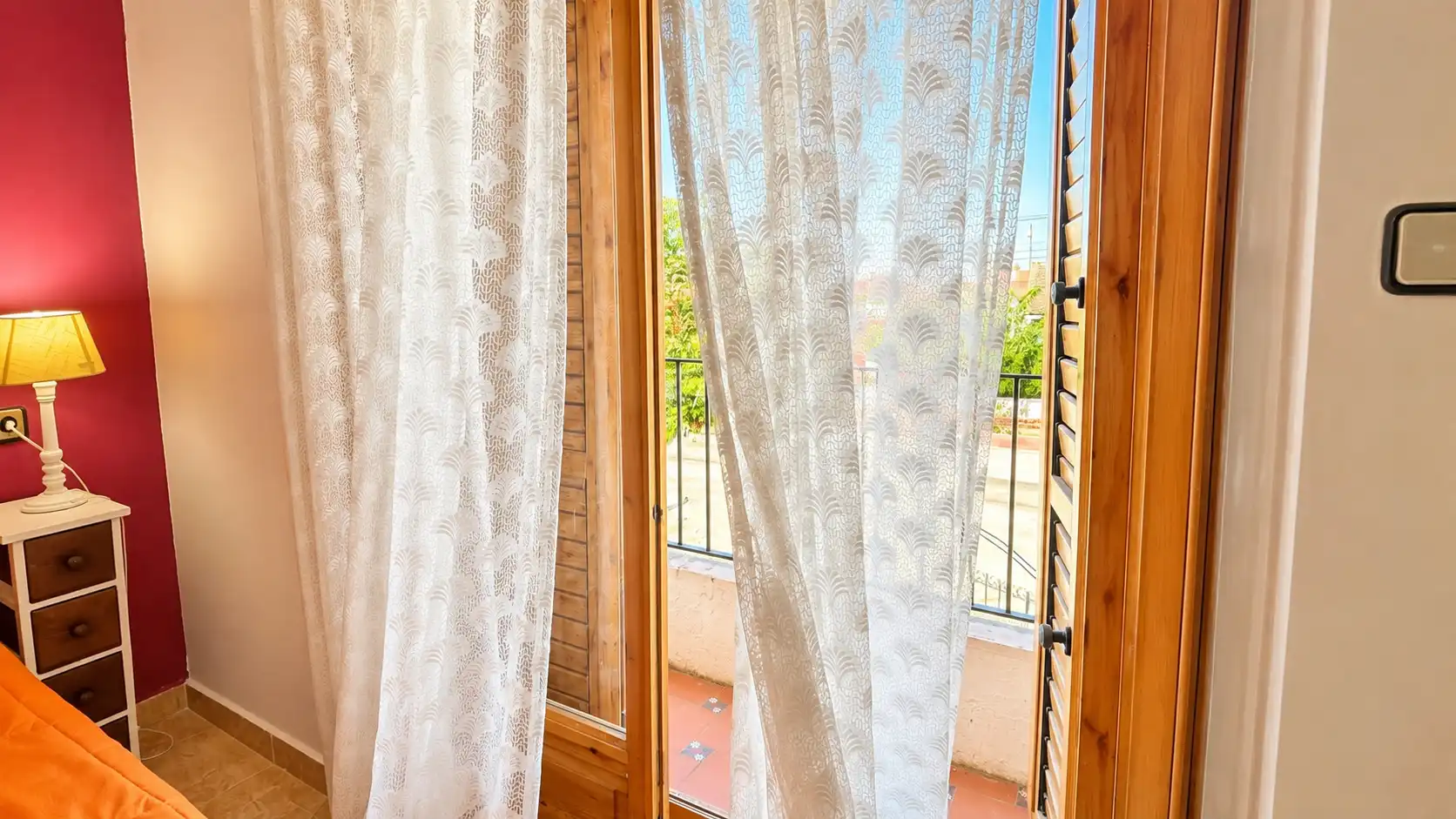 Terrasse von Einfamilien-Reihenhaus zur Miete in San Javier mit Klimaanlage, Privatgarten und Terrasse