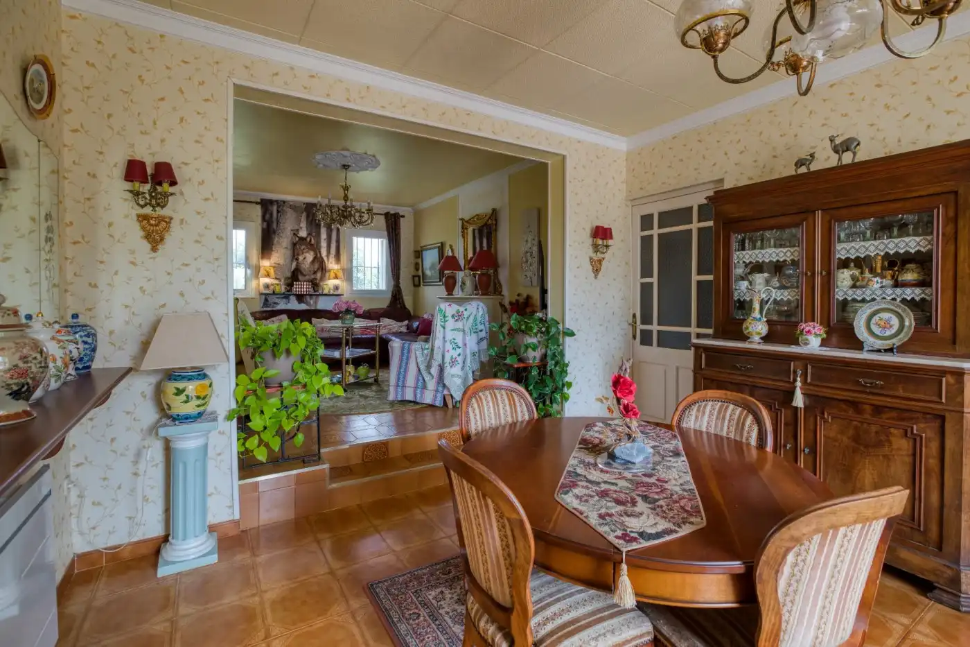 Esszimmer von Country house zum Verkauf in Sant Pere Pescador mit Privatgarten