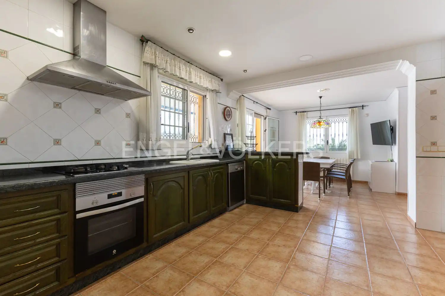 Cocina de Finca rústica en venta en Piles con Aire acondicionado, Calefacción y Jardín privado