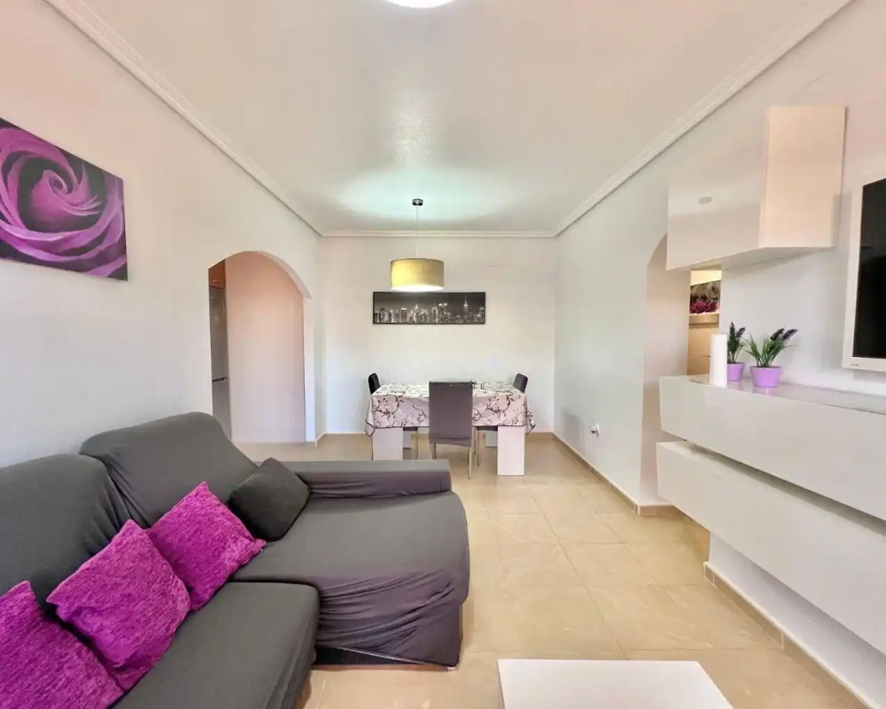 Sala de estar de Apartamento de alquiler en Orihuela con Aire acondicionado, Calefacción y Terraza