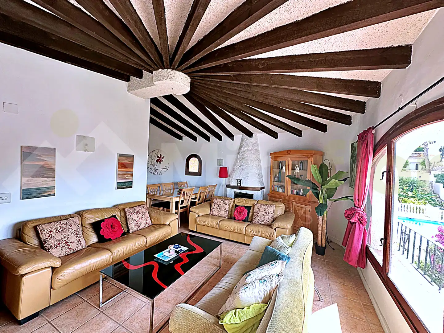 Sala de estar de Casa o chalet en venta en Benissa con Aire acondicionado, Jardín privado y Terraza