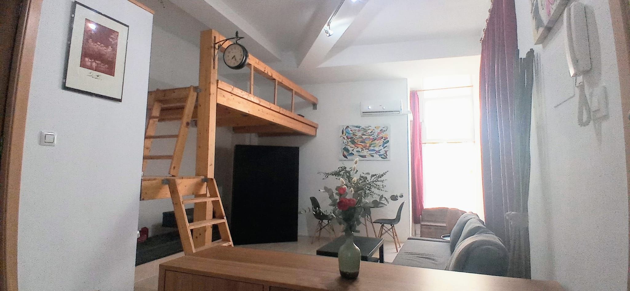Bedroom of Loft to rent in  Valencia Capital  with Air Conditioner, Heating and Furnished