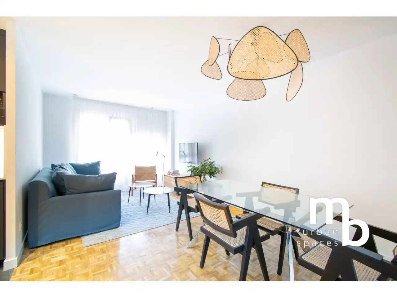 Sala de estar de Piso de alquiler en Madrid con Aire acondicionado, Calefacción y Parquet