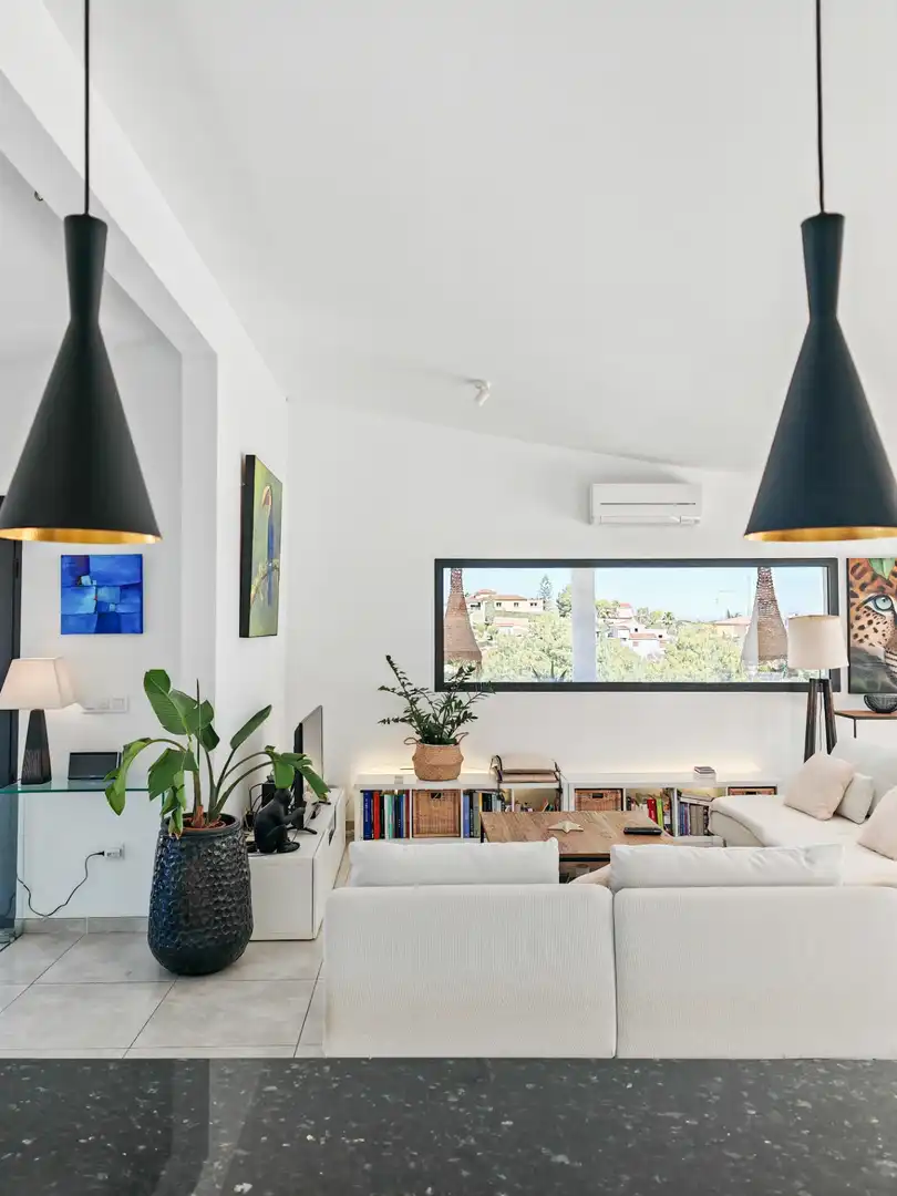 Living room of Houses for sale in Dénia  with Air Conditioner, Private garden and Terrace