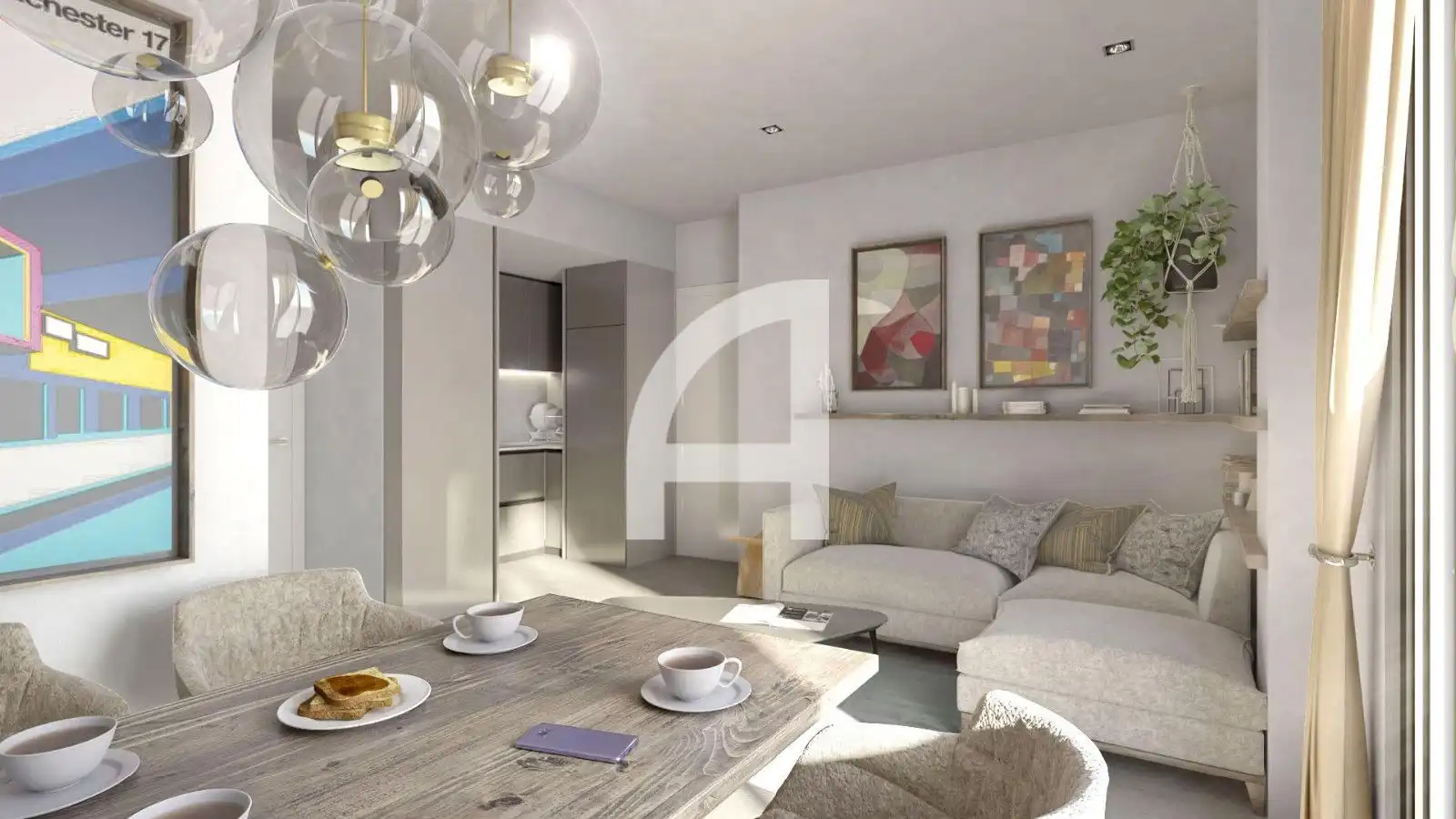 Living room of Flat for sale in Mijas  with Air Conditioner, Heating and Terrace