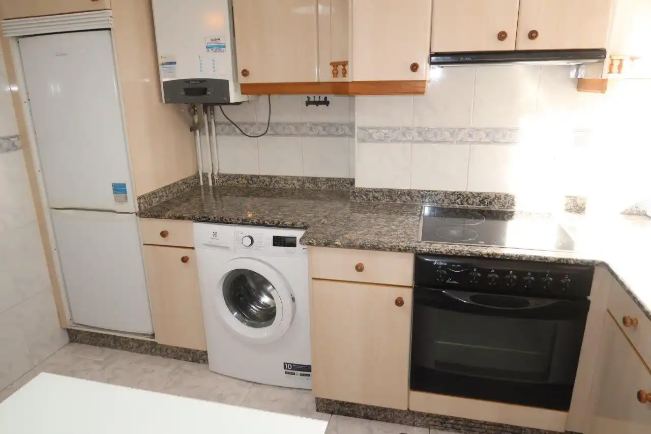 Kitchen of Flat for sale in A Coruña Capital   with Heating, Storage room and Furnished