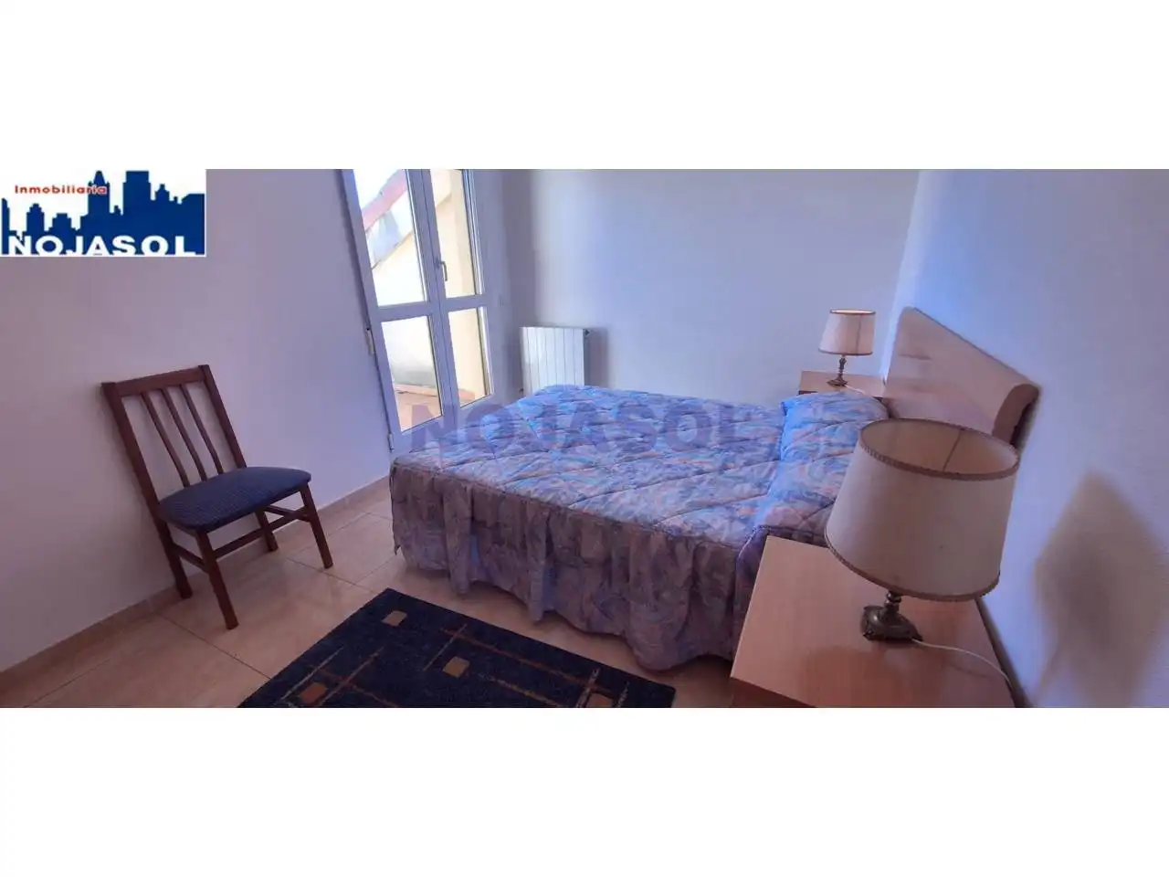 Schlafzimmer von Dachboden zur Miete in Noja mit Heizung, Terrasse und Möbliert