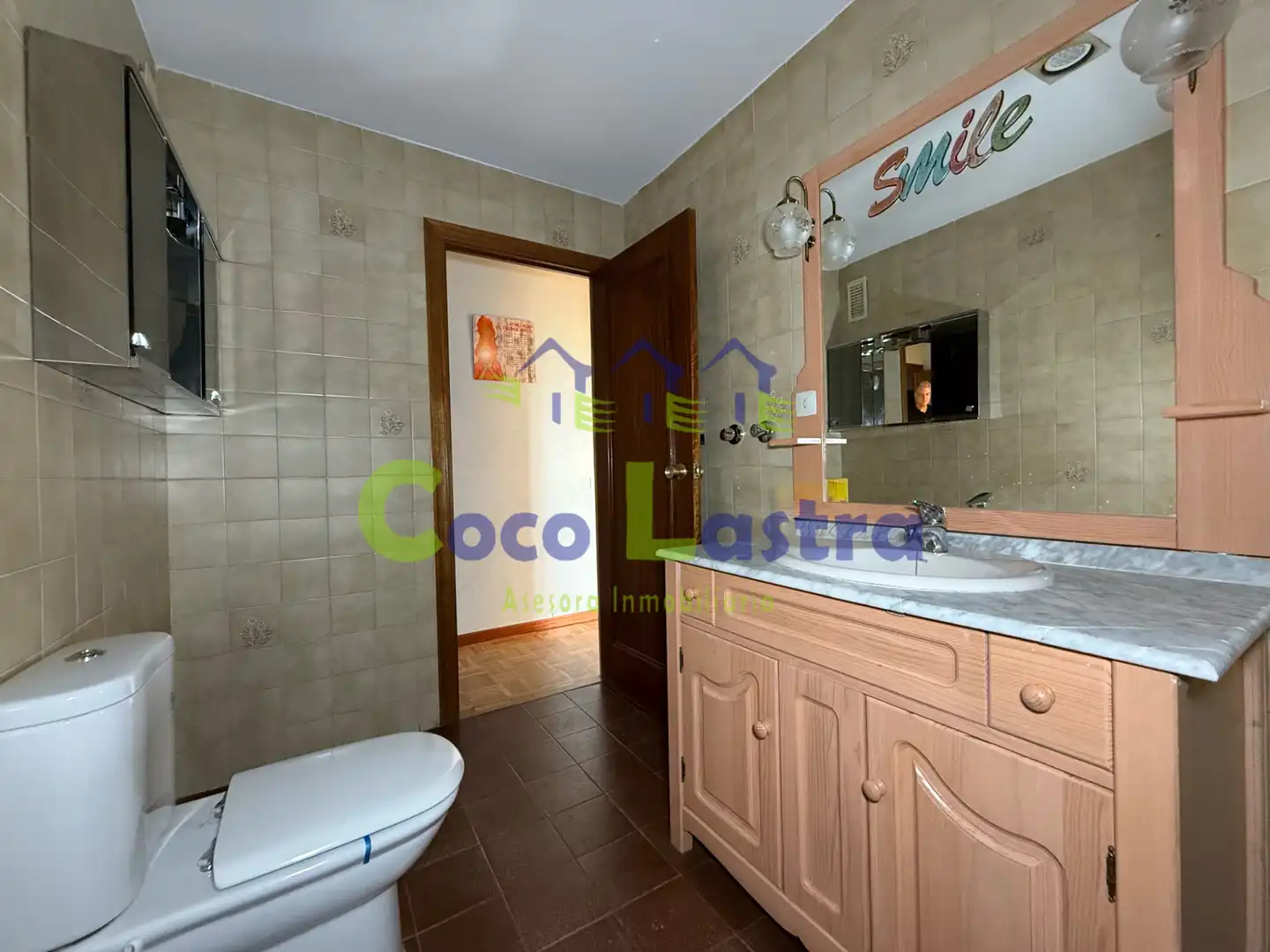 Badezimmer von Wohnung zum Verkauf in Salamanca mit Heizung, Parkett und Balkon