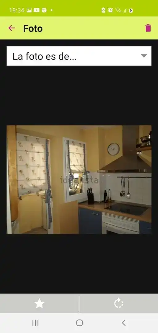 Cocina de Apartamento de alquiler en Rota con Aire acondicionado, Jardín privado y Piscina