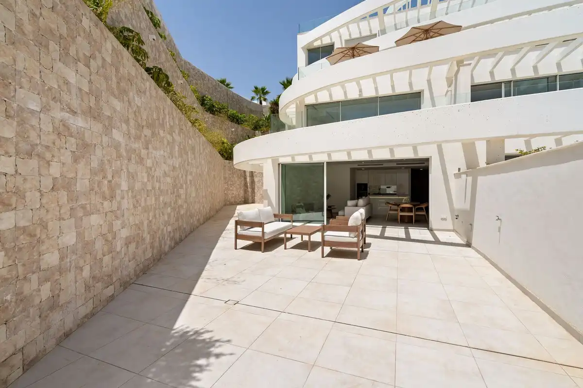 Terrasse von Erdgeschoss zum Verkauf in Mijas mit Klimaanlage, Heizung und Terrasse