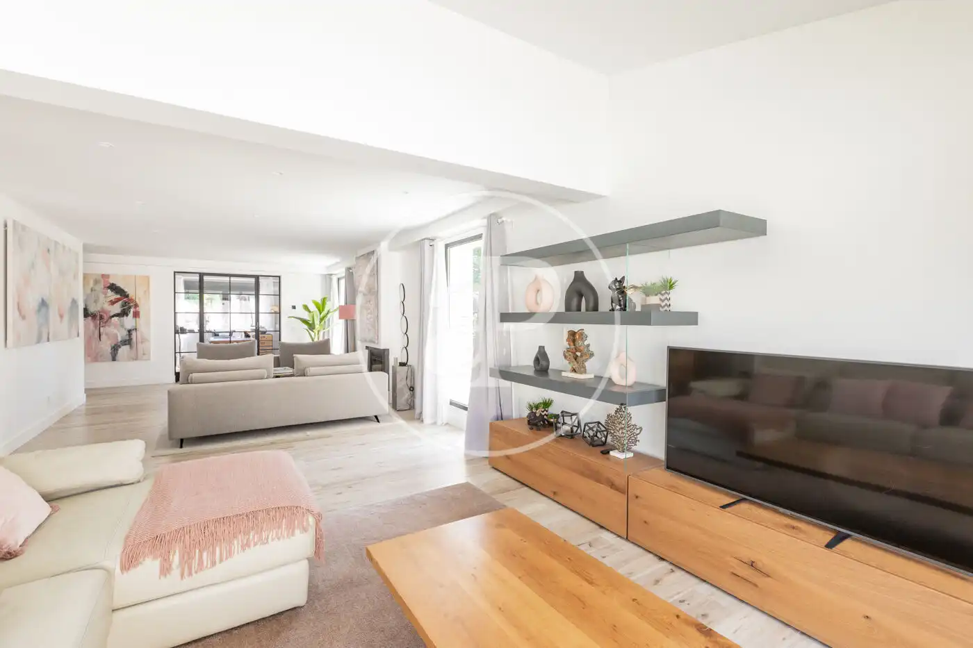Wohnzimmer von Haus oder Chalet zum Verkauf in Pozuelo de Alarcón mit Klimaanlage, Heizung und Privatgarten