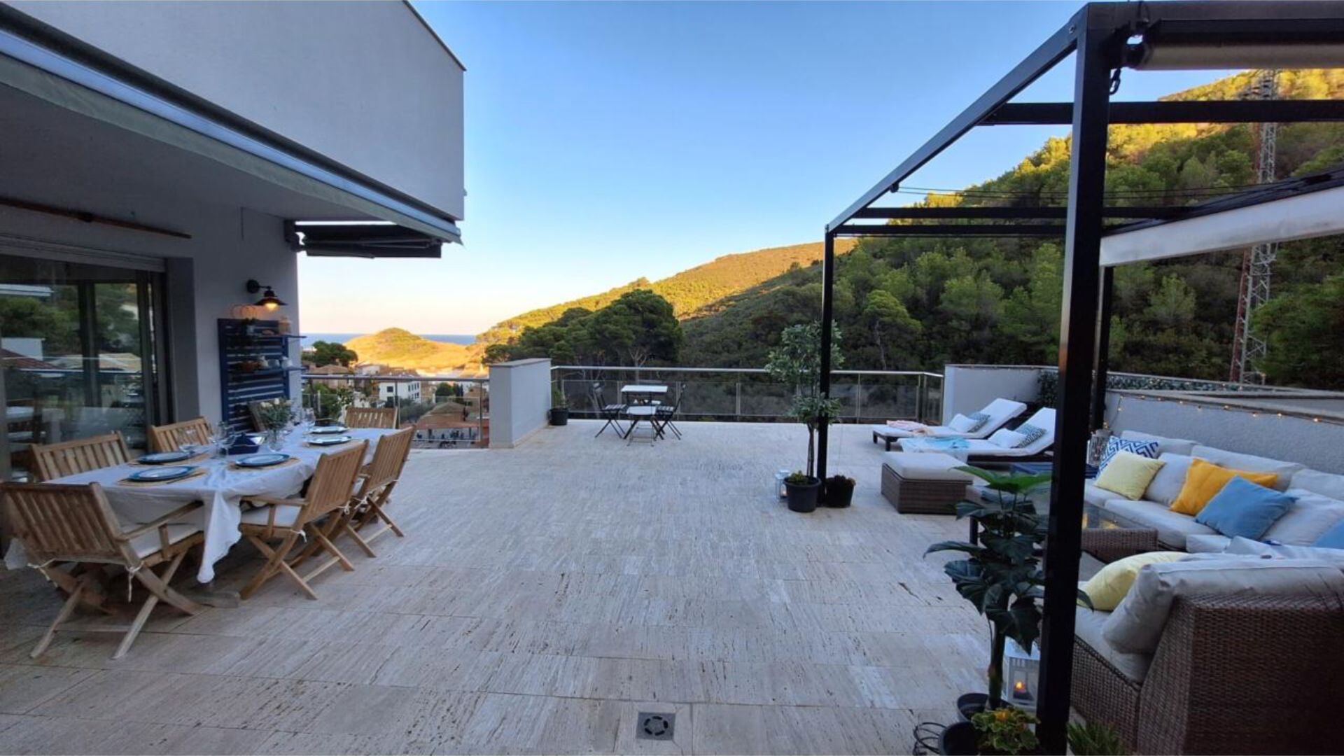 Terrace of Duplex for rent in Begur  with Air Conditioner, Heating and Terrace