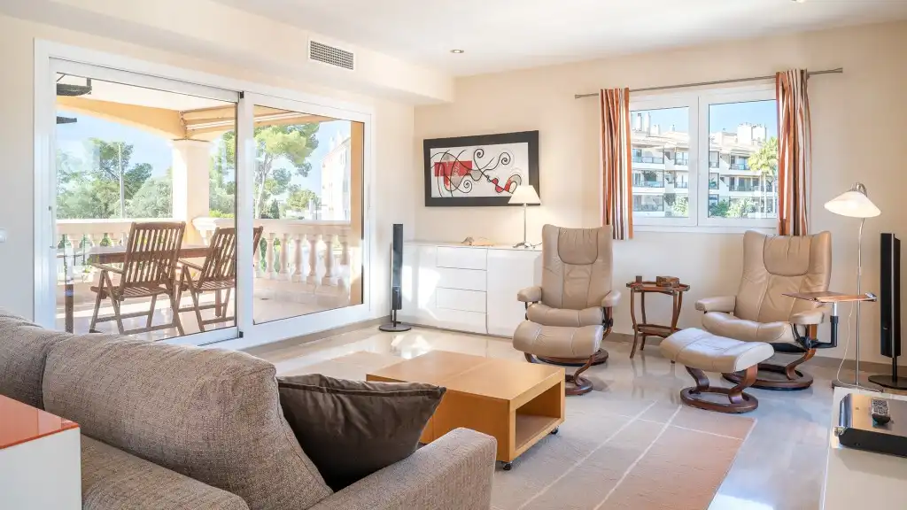 Sala de estar de Ático en venta en  Palma de Mallorca con Aire acondicionado, Calefacción y Terraza