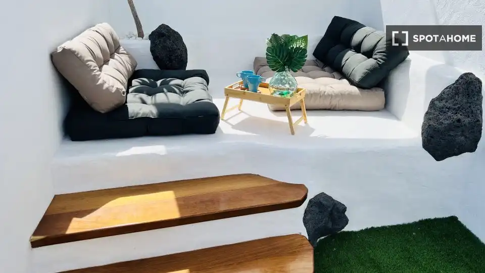 Terrasse von Wohnungen zur untervermieten in Teguise mit Klimaanlage, Terrasse und Möbliert
