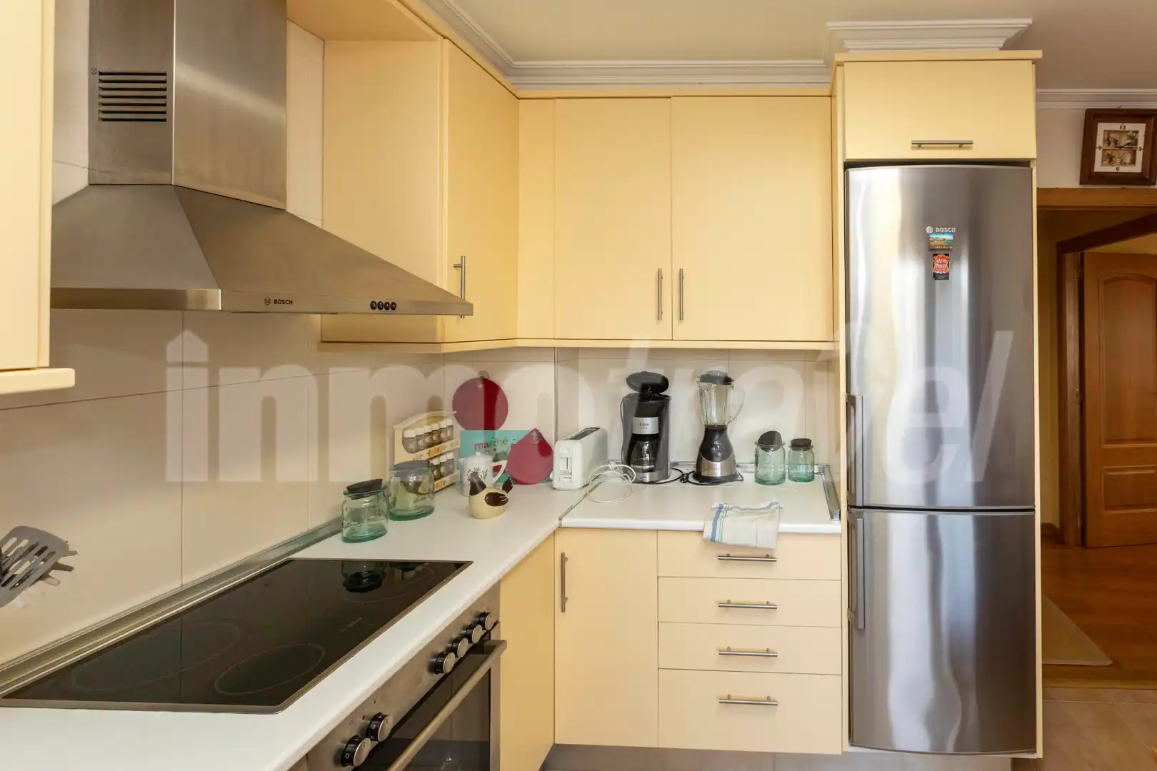 Cocina de Apartamento en venta en Sanxenxo con Parquet, Terraza y Trastero