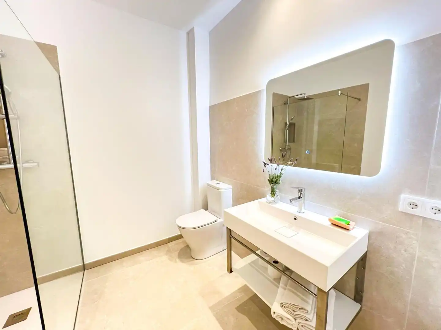 Baño de Piso de alquiler en Santa Margalida con Aire acondicionado, Calefacción y Trastero