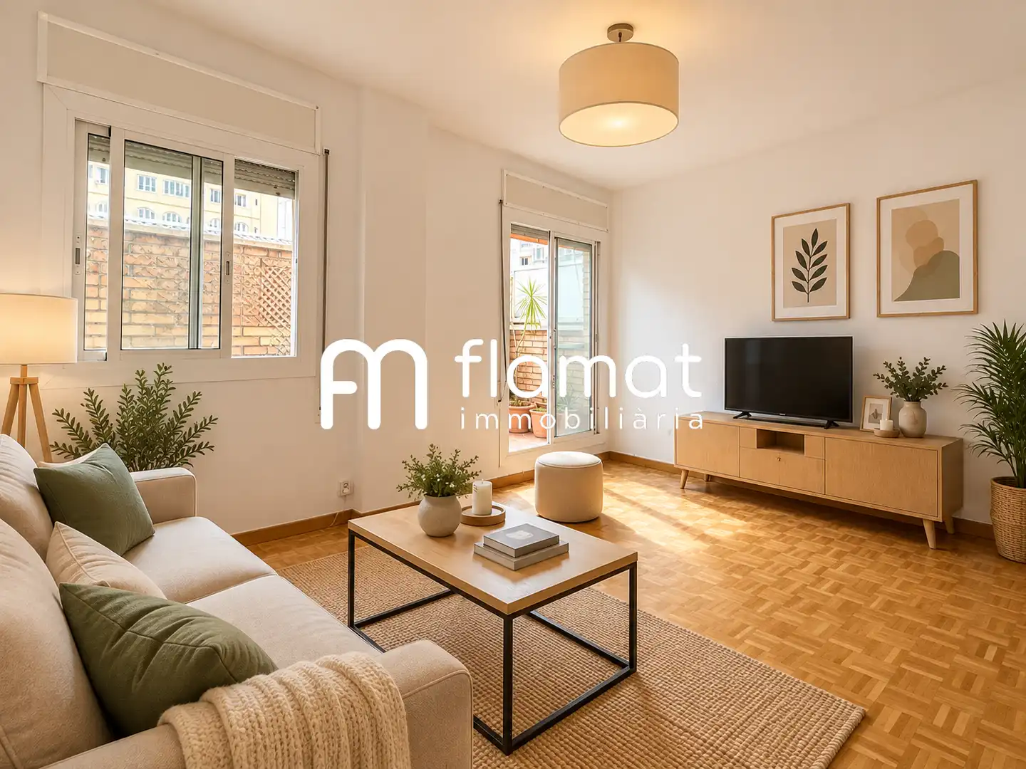 Sala de estar de Piso en venta en Barcelona con Terraza