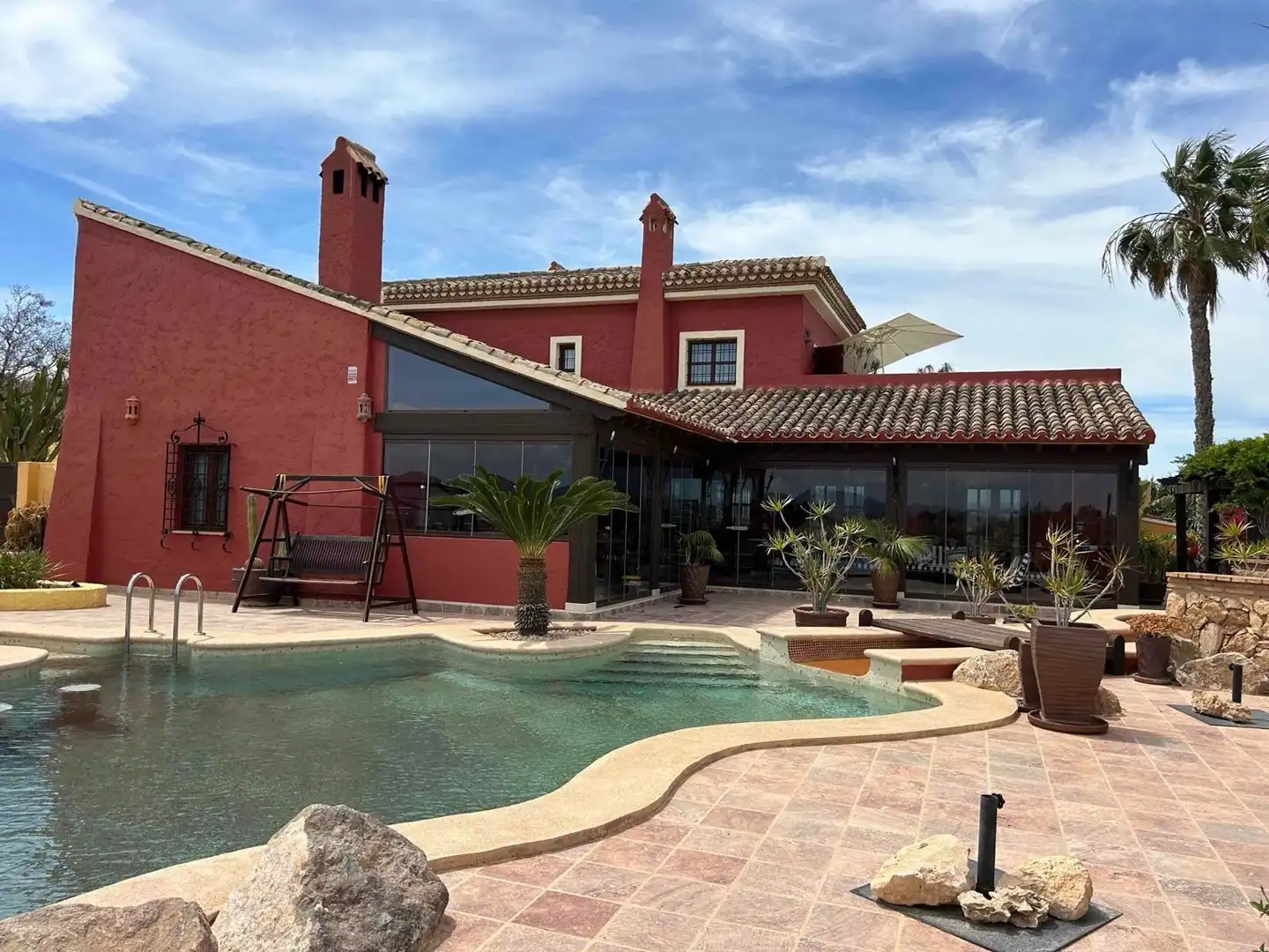 Piscina de Casa o chalet en venta en Cuevas del Almanzora con Aire acondicionado, Calefacción y Jardín privado