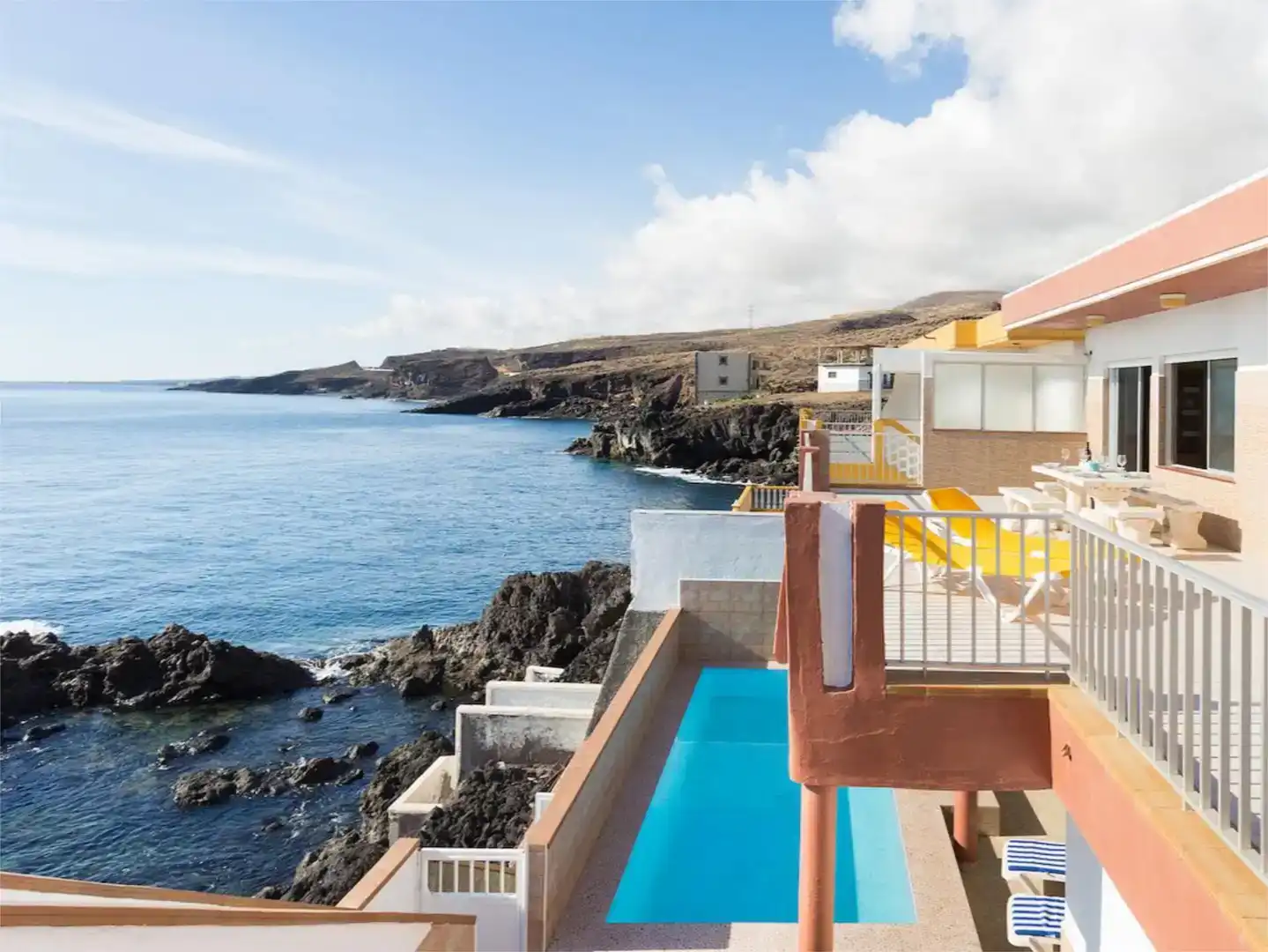 Vista exterior de Casa o chalet de alquiler en Güímar con Aire acondicionado, Jardín privado y Piscina
