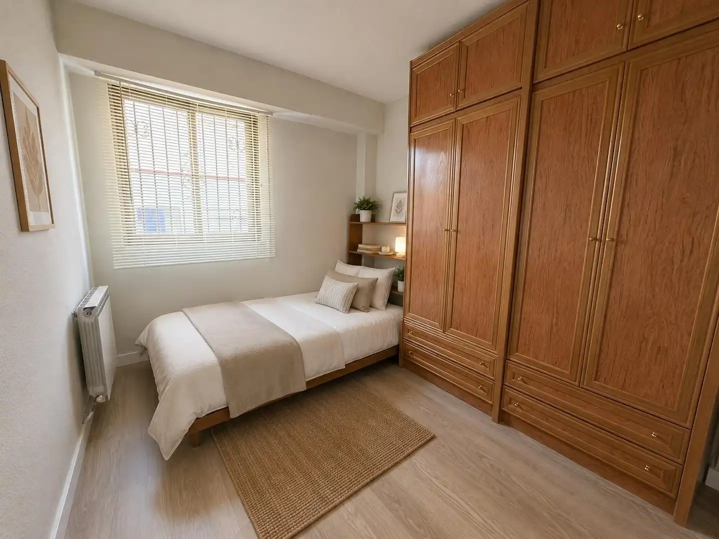 Schlafzimmer von Wohnung zur Miete in Zaragoza mit Klimaanlage, Heizung und Terrasse