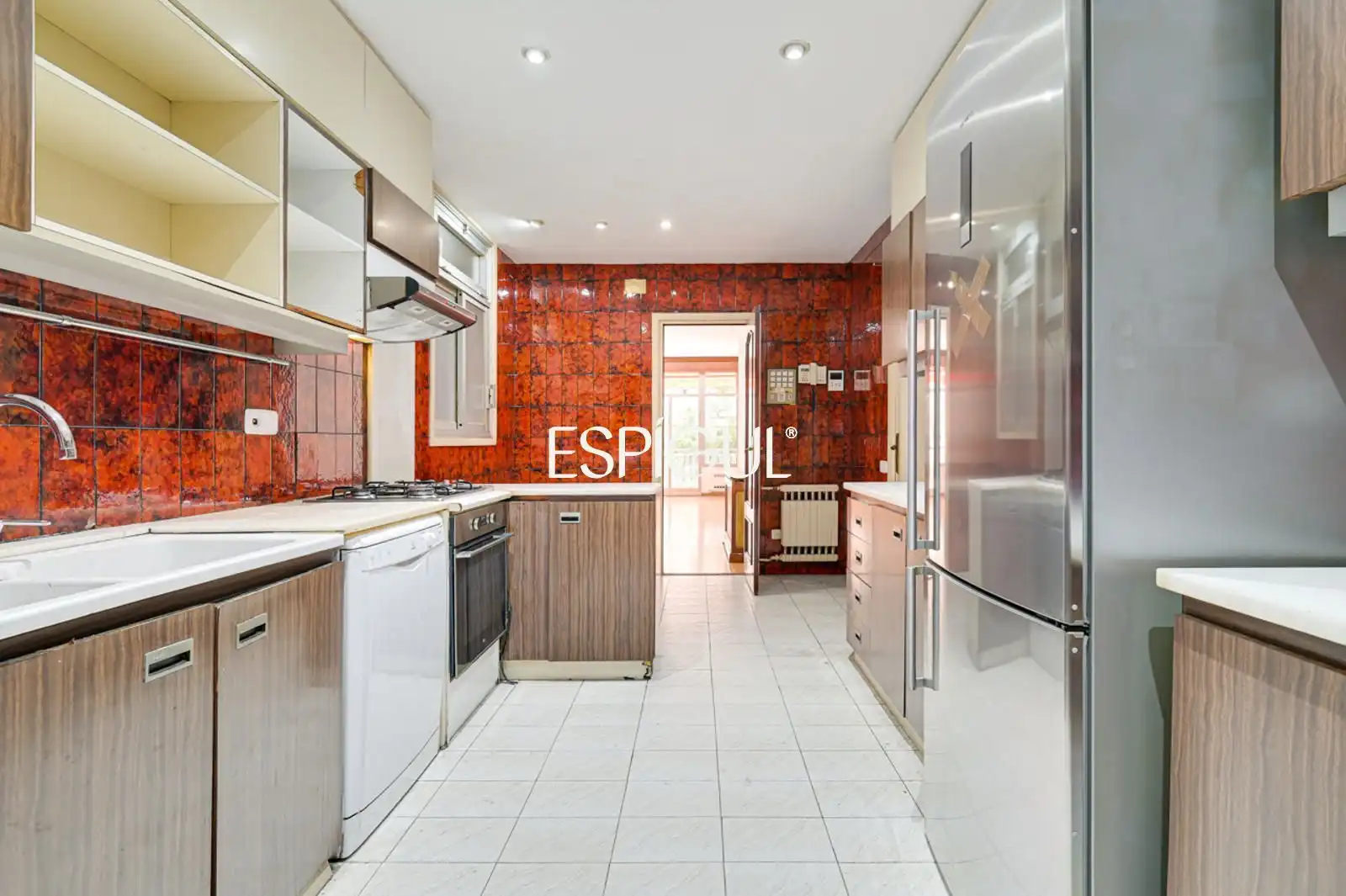 Cocina de Piso en venta en Barcelona con Calefacción, Parquet y Terraza