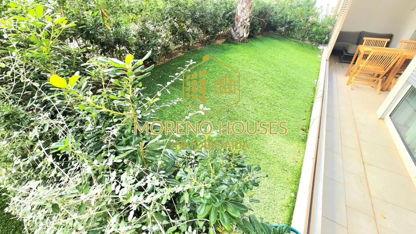 Garten von Wohnungen zur Miete in Jávea / Xàbia mit Klimaanlage, Heizung und Privatgarten
