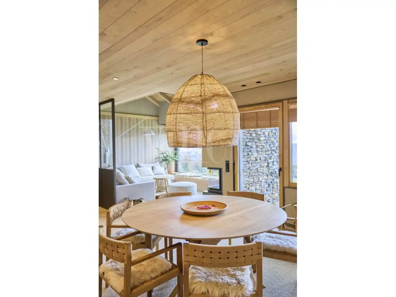 Comedor de Casa o chalet en venta en Ger con Aire acondicionado, Calefacción y Jardín privado