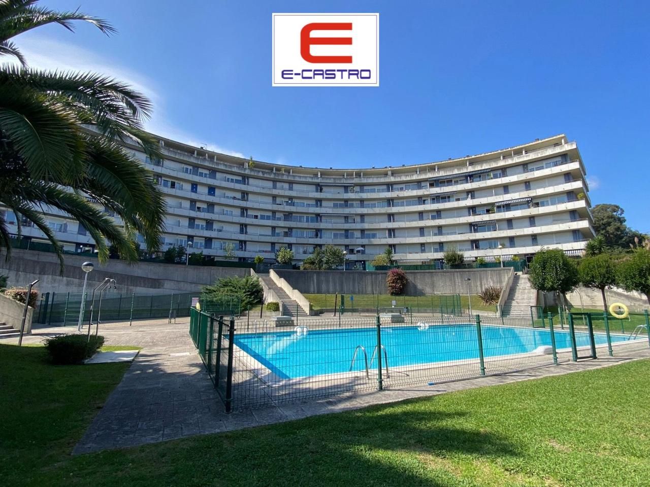 Swimming pool of Flat for sale in Castro-Urdiales  with Heating, Parquet flooring and Terrace