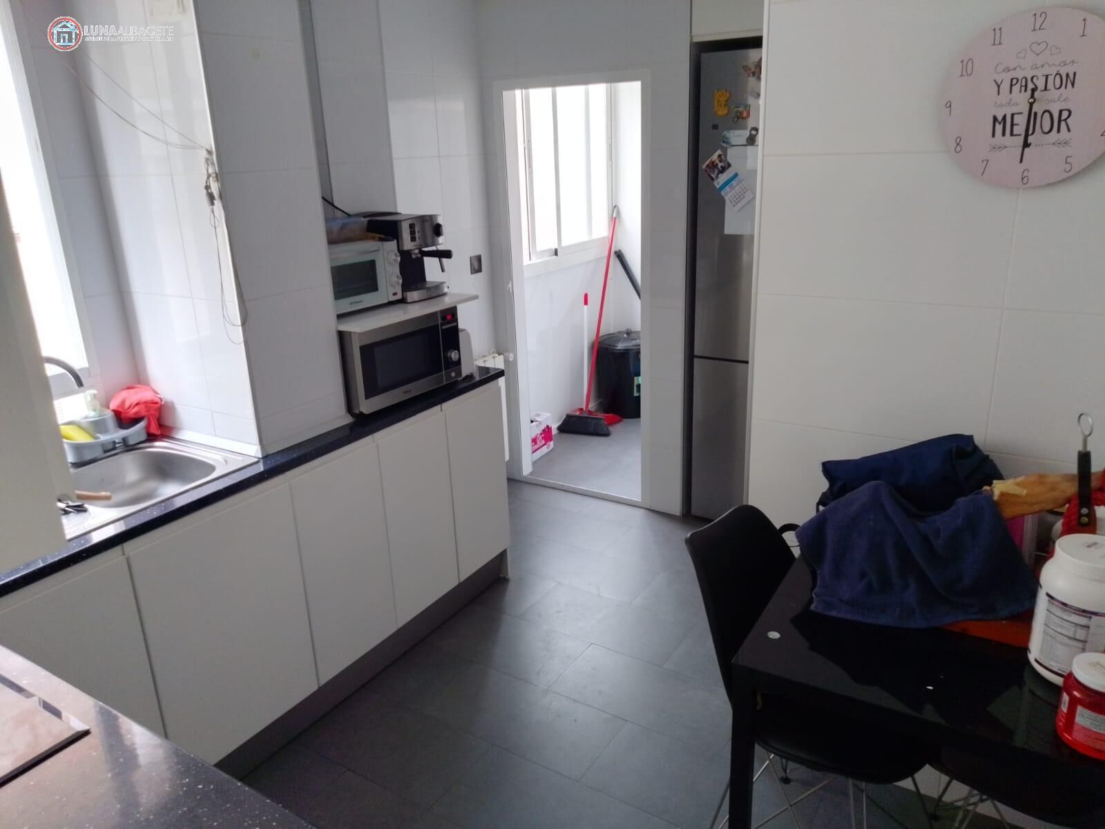 Kitchen of Apartment for sale in  Albacete Capital  with Heating