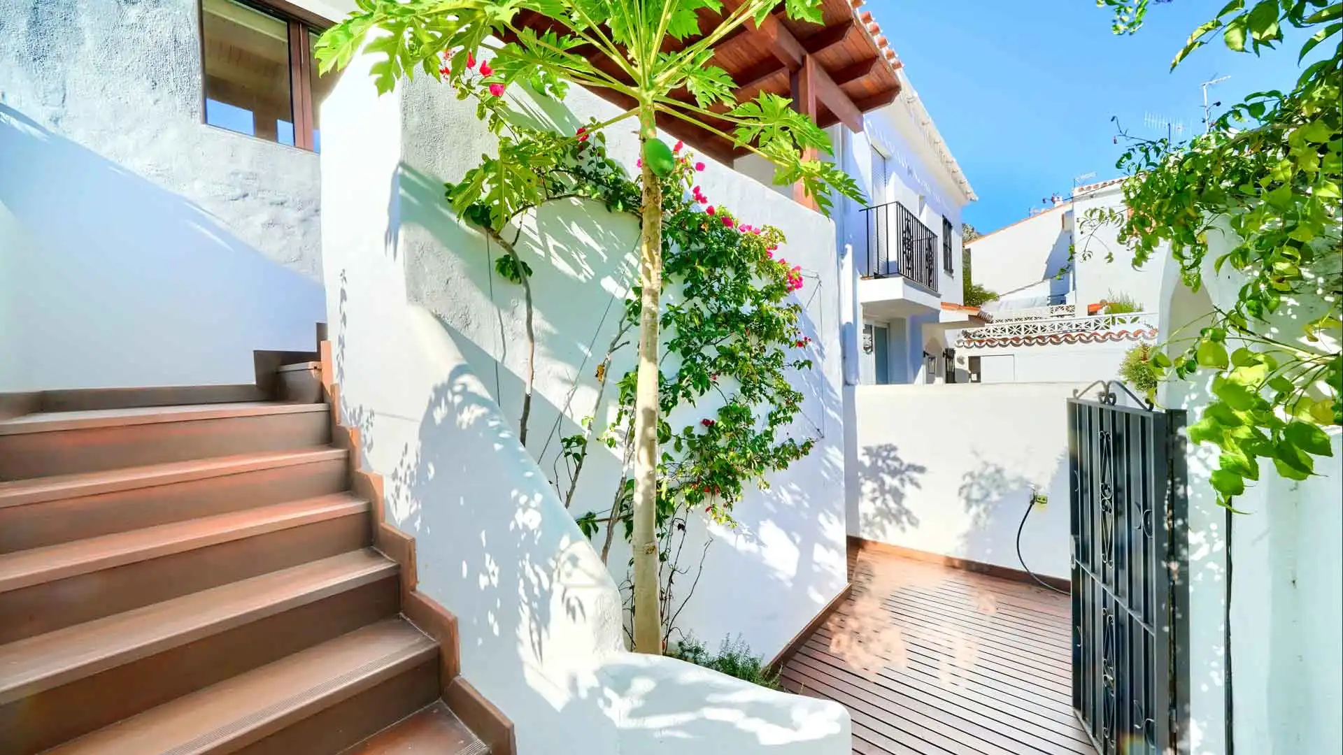 Terraza de Casa adosada en venta en Marbella con Aire acondicionado, Jardín privado y Terraza