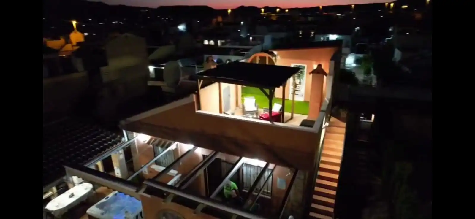 Terraza de Casa o chalet en venta en Mazarrón con Aire acondicionado, Jardín privado y Piscina