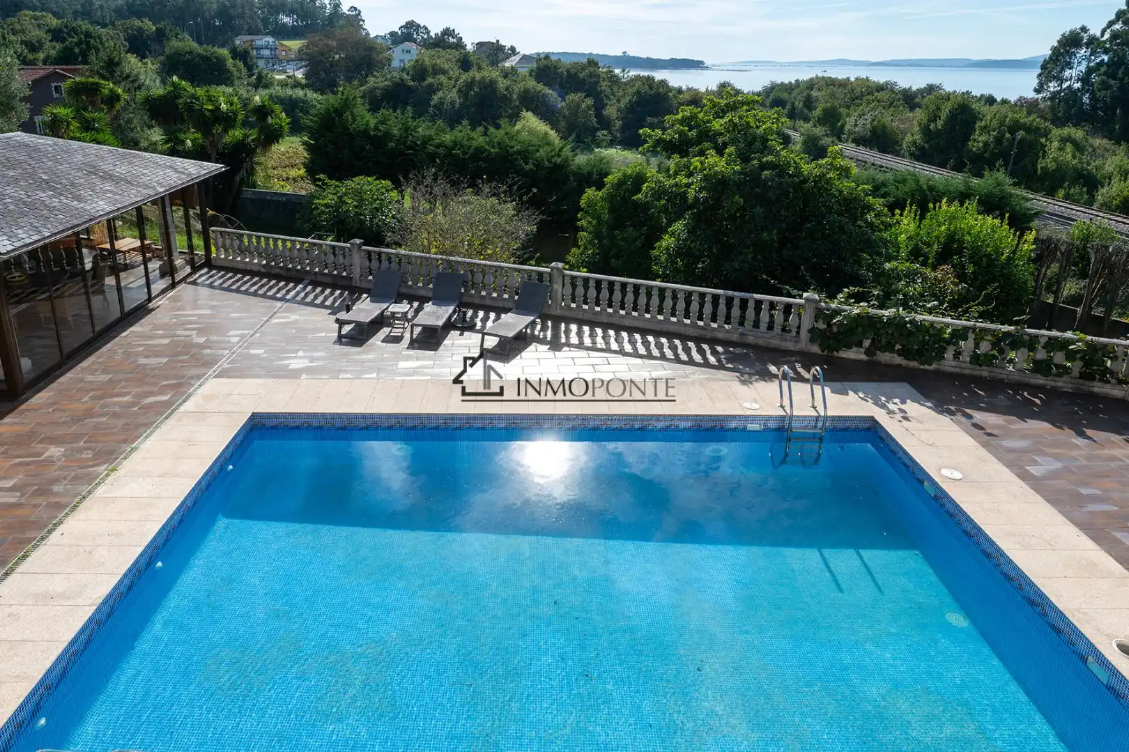 Swimming pool of Houses for sale in Vilagarcía de Arousa  with Private garden