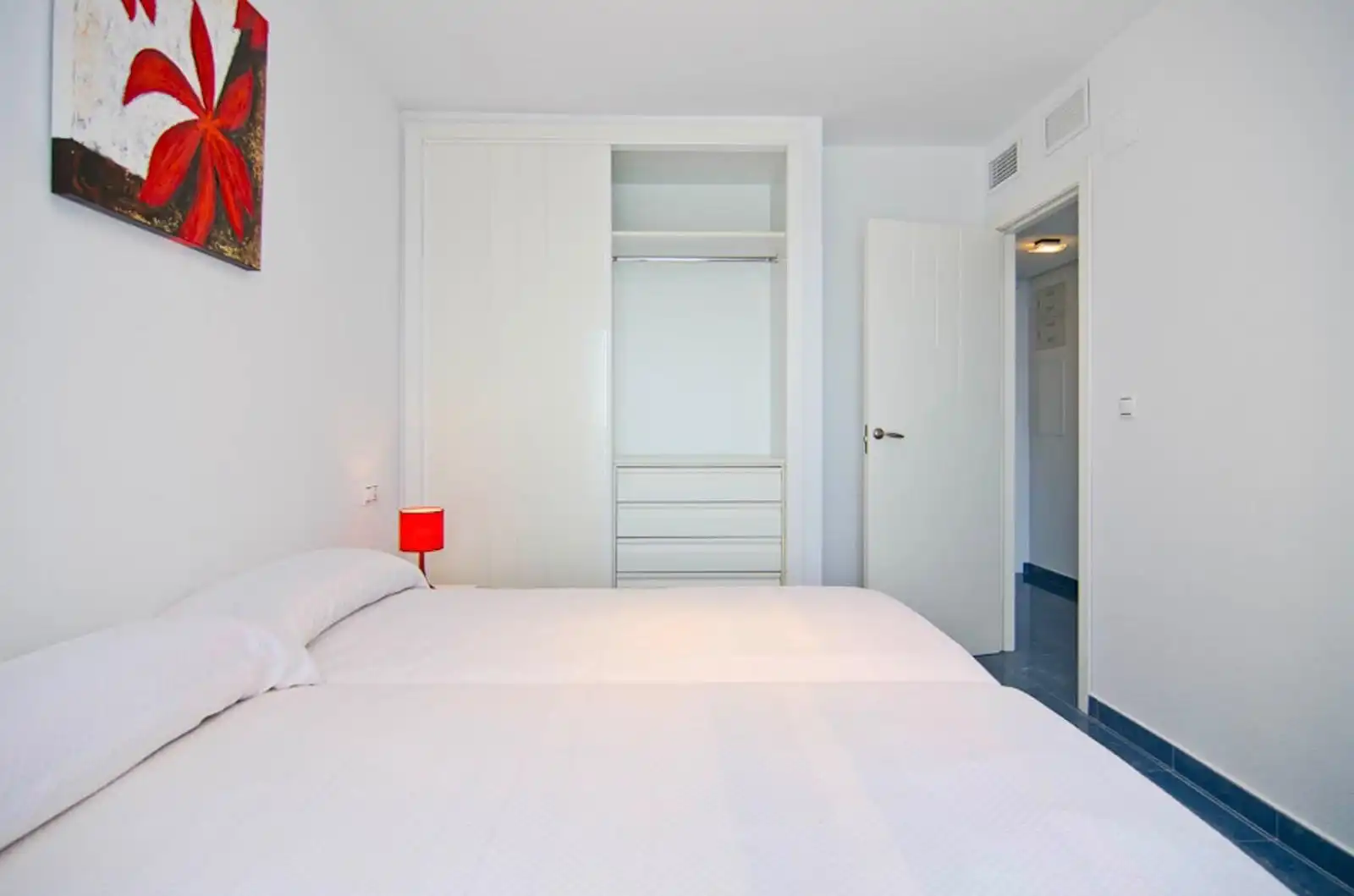 Bedroom of Attic for sale in Calpe / Calp  with Air Conditioner, Terrace and Furnished