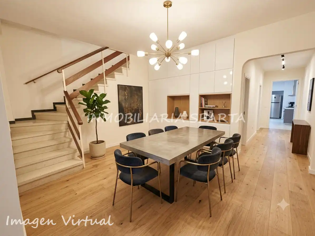 Comedor de Casa adosada en venta en Santiponce con Terraza, Trastero y Balcón