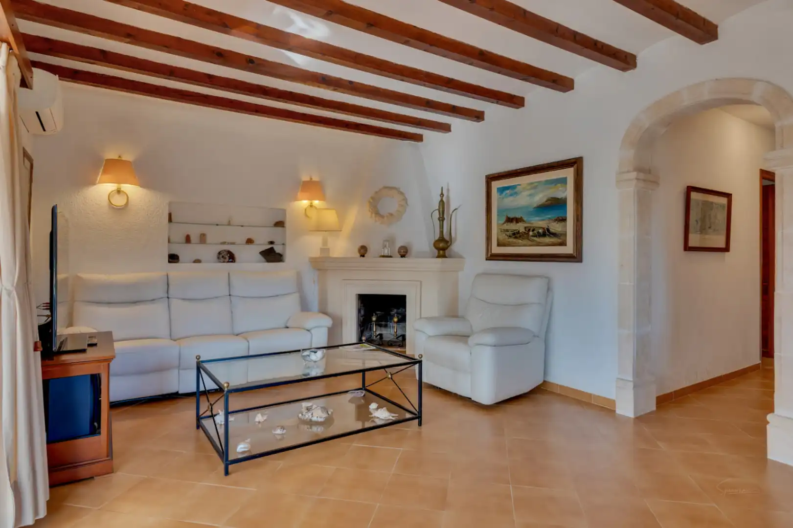 Living room of Houses for sale in Jávea / Xàbia  with Air Conditioner, Heating and Private garden