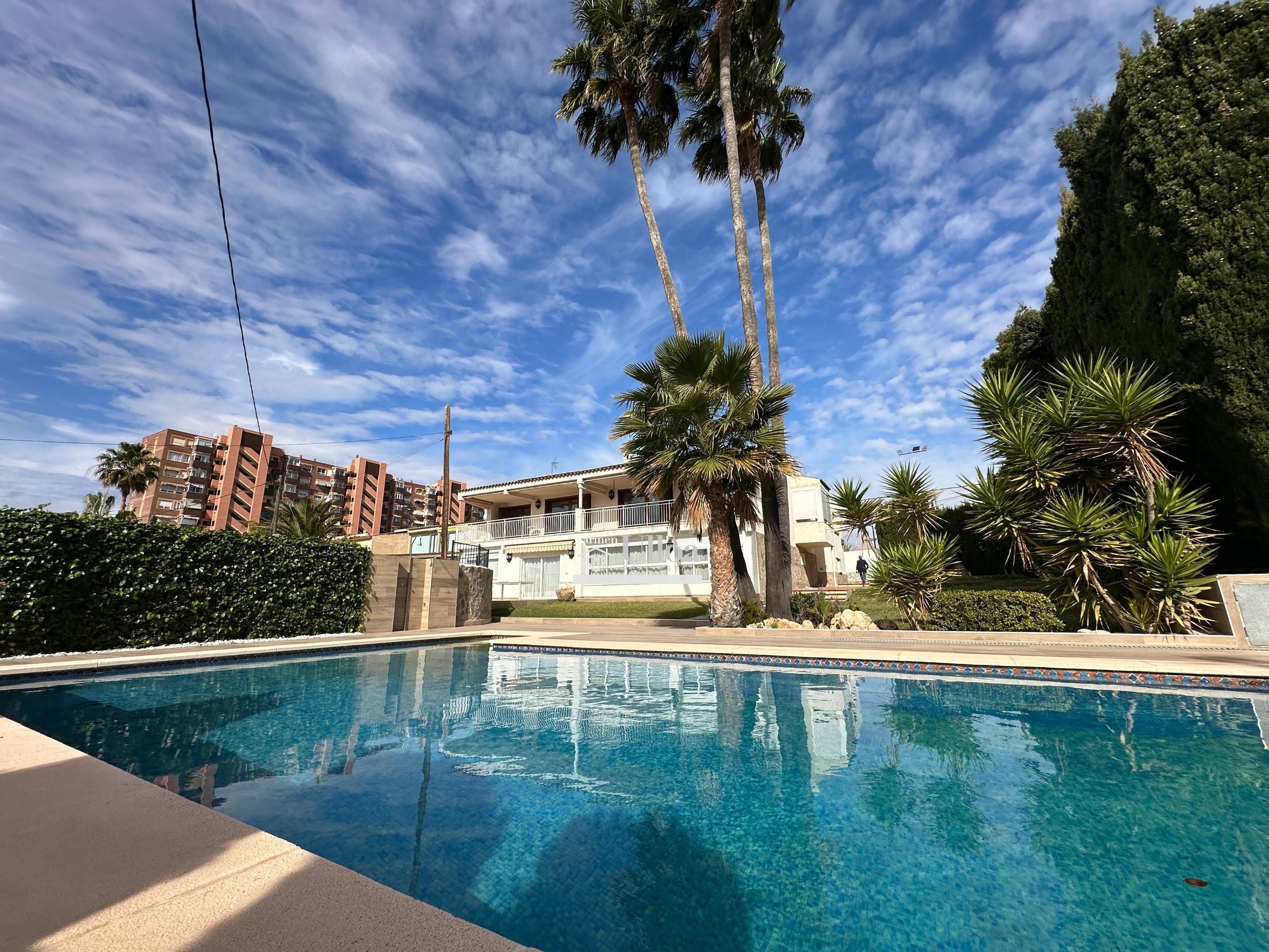 Swimming pool of House or chalet for sale in Alicante / Alacant  with Air Conditioner, Heating and Private garden