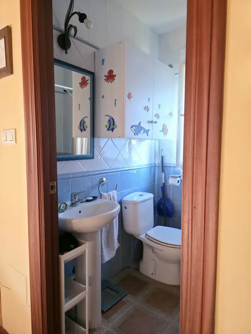 Bathroom of Houses for sale in Salinas de Pisuerga  with Private garden, Storage room and Swimming Pool