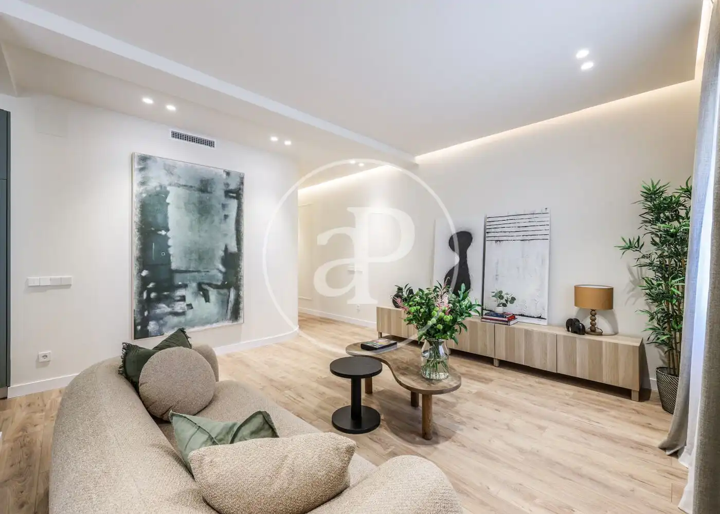 Wohnzimmer von Wohnung zum Verkauf in Madrid mit Klimaanlage, Heizung und Möbliert