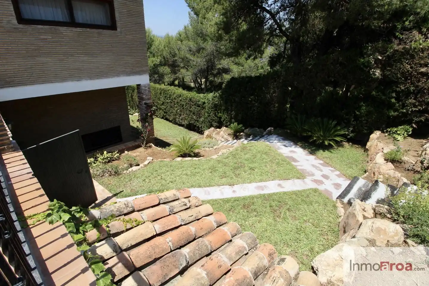 Garten von Haus oder Chalet zur Miete in Riba-roja de Túria mit Klimaanlage, Heizung und Privatgarten