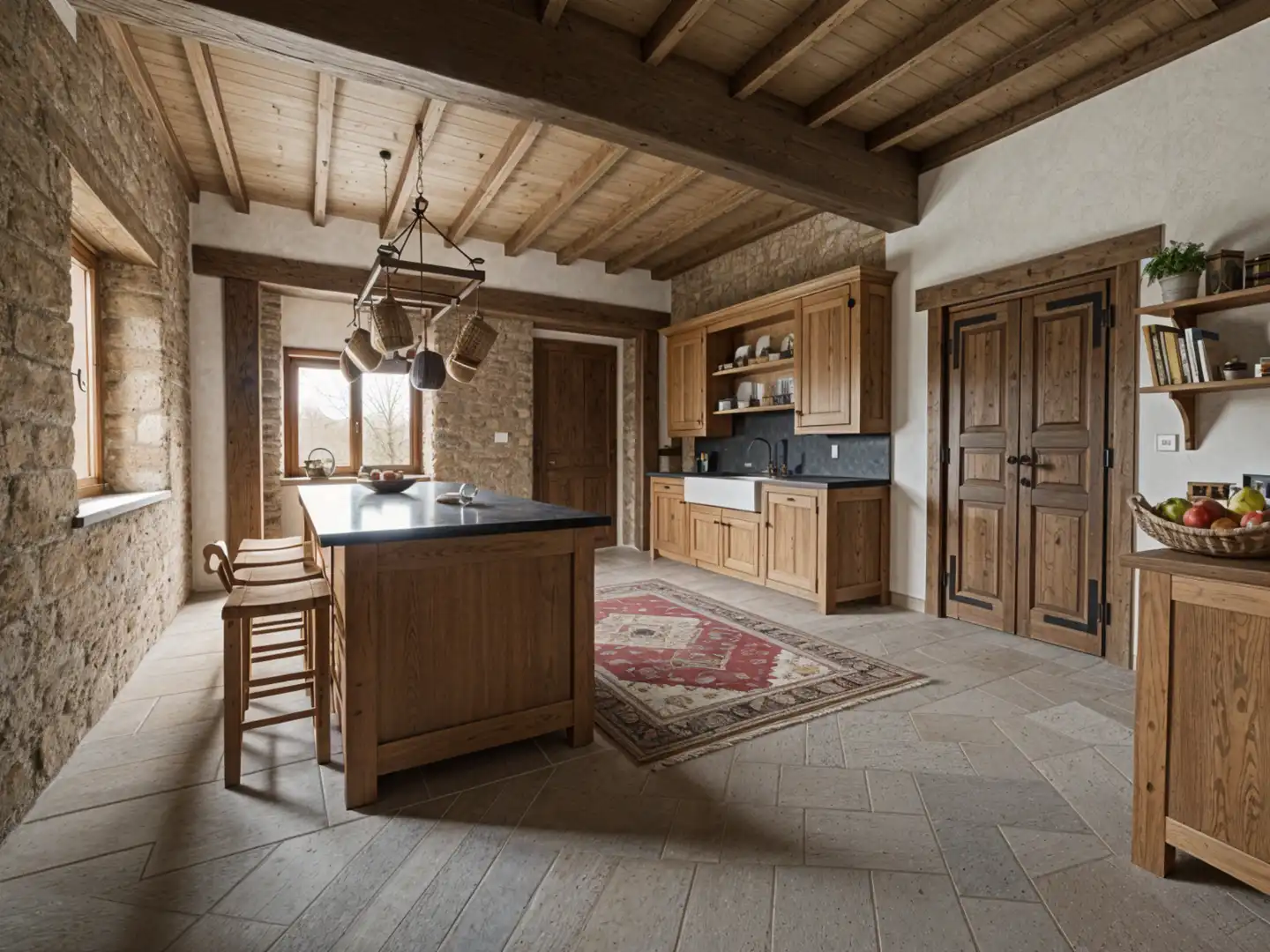 Cocina de Finca rústica en venta en Poboleda