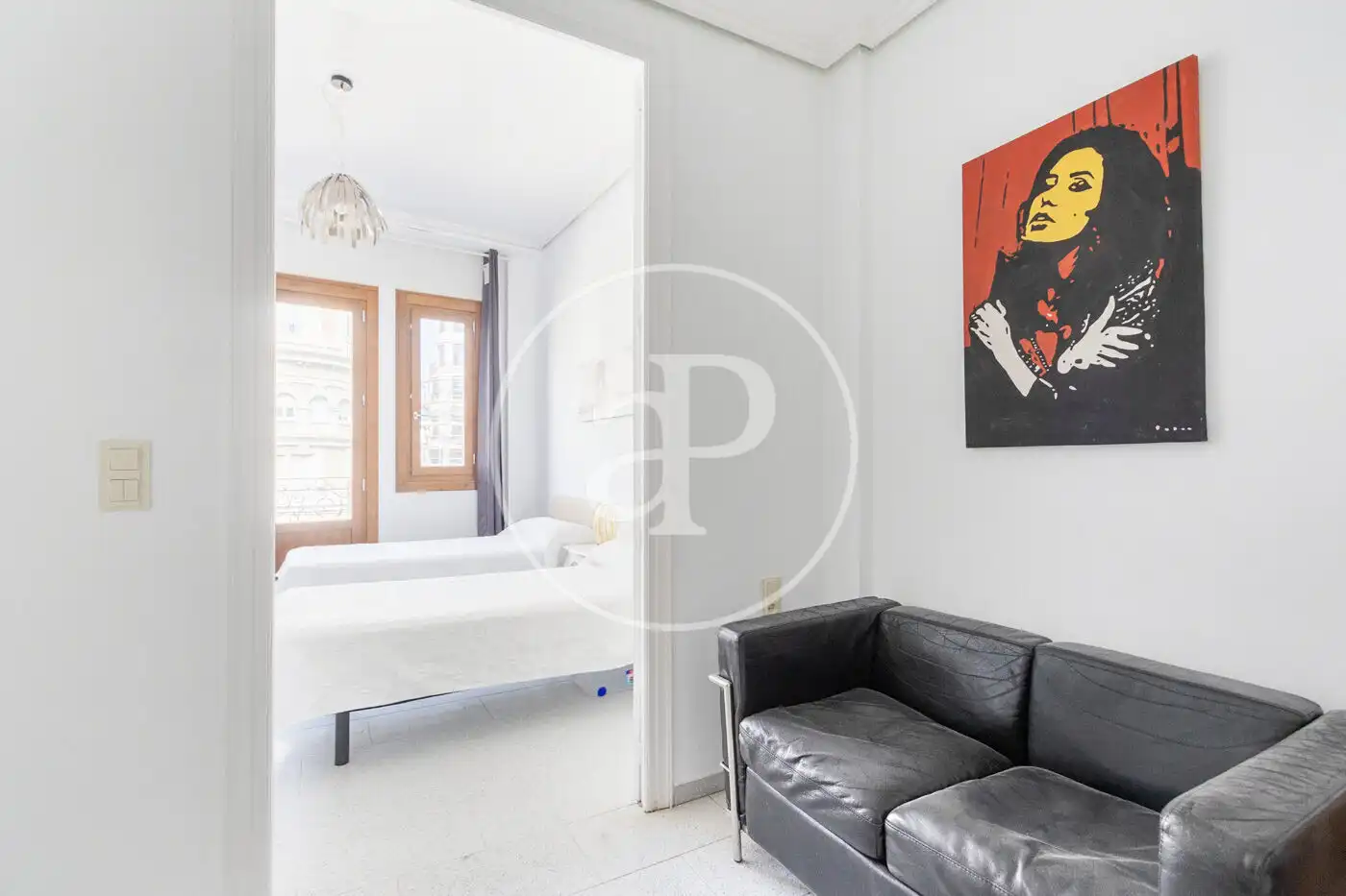 Bedroom of Flat for rent in  Valencia Capital  with Air Conditioner, Heating and Terrace