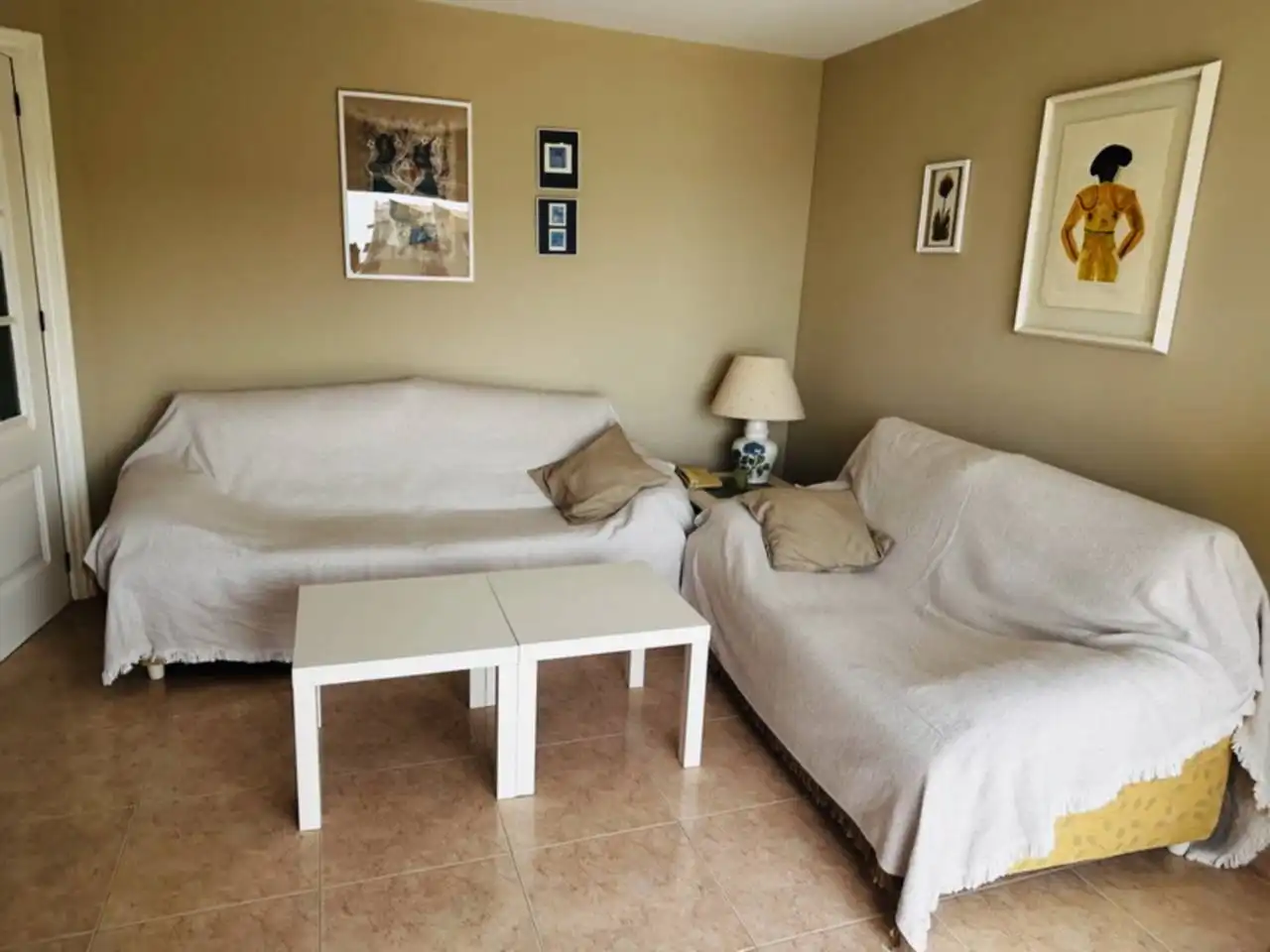 Sala d'estar de Apartament de lloguer en Almuñécar amb Terrassa i Piscina comunitària