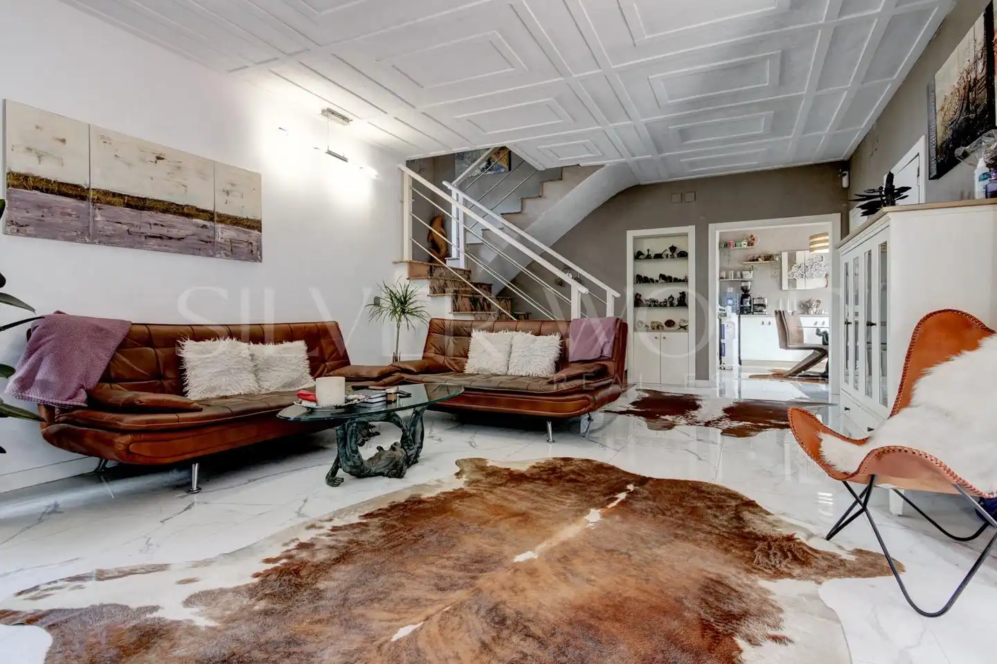 Sala de estar de Casa o chalet en venta en Cervelló con Aire acondicionado, Calefacción y Jardín privado